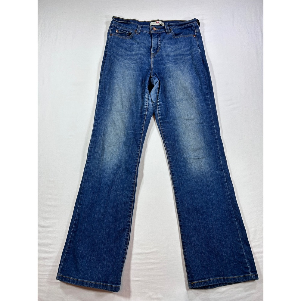 Levis 515 Bootcut Jeans Womens 8M Medium Wash Blue Denim Stretch 29 Inseam